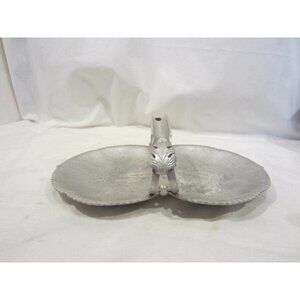 CONTINENTAL hand wrought hammered aluminum 539 basket VINTAGE